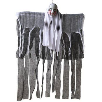 

Hanging Outdoor Halloween Decoration Skull Head And Gauze, Multicolor b