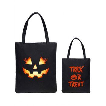 

Funny Pumpkin et Letter Print Halloween Shopper Bag, Multicolor a