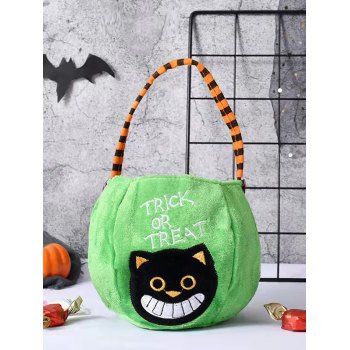 

Funny Fluffy Halloween Bucket Candy Bag, Green