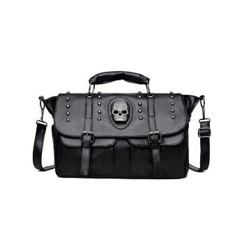 

Punk Skull Rivets PU Gothic Crossbody Bag, Black