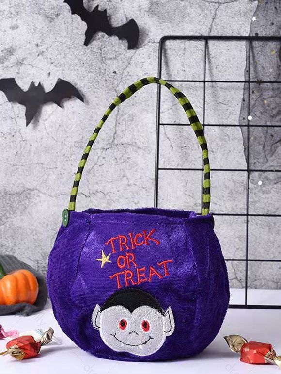 Sac de Bonbons D'Halloween avec Volume Amusant - Pourpre 