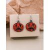Boucles D'Oreilles D'Halloween Au Crochet en Forme de Citrouille Amusante - multicolor 