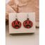 Boucles D'Oreilles D'Halloween Au Crochet en Forme de Citrouille Amusante - multicolor 