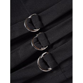 Skirted Pants Plain Color Skinny Casual Pants 