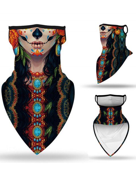 Masque D'Halloween D'Oreilles à Suspendre à Imprimé Squelette