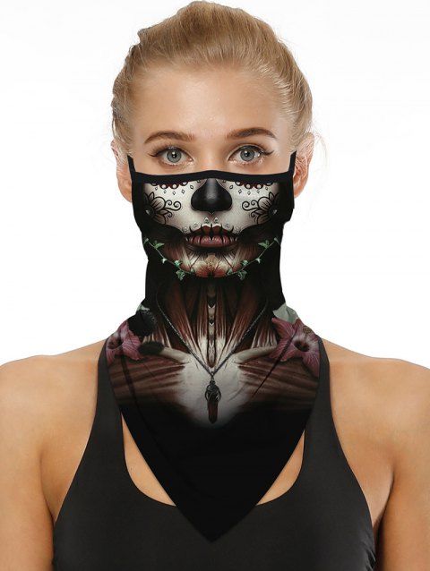 Masque Triangulaire 3D pour Visage D'Halloween à Suspendre