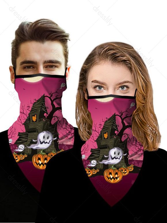 Masque pour Visage D'Halloween Protection Solaire - Rouge 