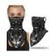 Masque Triangulaire et Découpée pour Visage à Suspendre Motif Oiseau et Etoiles - Noir 