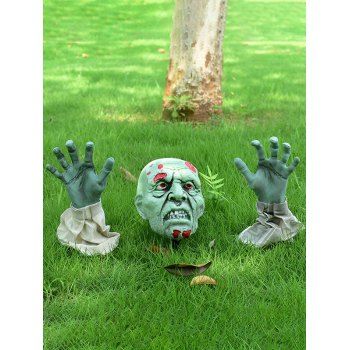 

3Pcs Outdoor Halloween Decorations Skeleton Lawn Garden Ornaments, Multicolor a