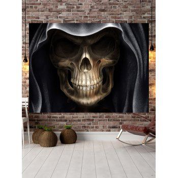

Halloween Decoration Skull Print Gothic Wall Hanging Tapestry, Multicolor a