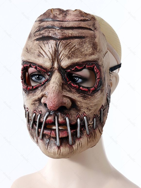 Masque Accessoire de Visage D'Horreur pour Halloween - multicolor A 