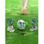3 Pièces Toiles de Jardin Motif Squelette en Pelouse Décoration D'Halloween - multicolor A 
