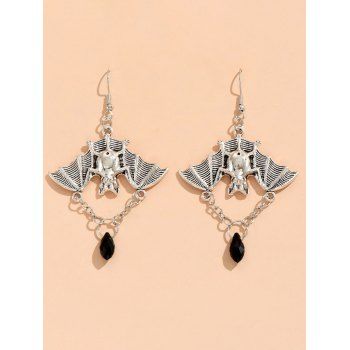 

Halloween Spider Shape Pendant Drop Earrings, Silver
