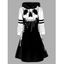 Mini Robe à Capuche à Imprimé Crâne en Blocs de Couleurs à Lacets - Noir XXL