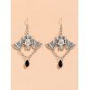 Boucles D'Oreilles Pendantes en Forme D'Araignée pour Halloween - Argent 