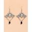 Boucles D'Oreilles Pendantes en Forme D'Araignée pour Halloween - Argent 