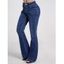 Pantalon en Denim Décontracté Boutonné avec Poche à Taille Moyenne - Bleu profond XL