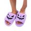 Halloween Pumpkin Pattern Fuzzy Plush Indoor Slippers - Noir EU (39-40)