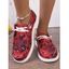 Halloween Pumpkin and Spider Web Print Shoes - Rouge EU 42