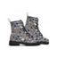 Halloween Pumpkin and Ghost Print Lace Up Boots - Noir EU 42