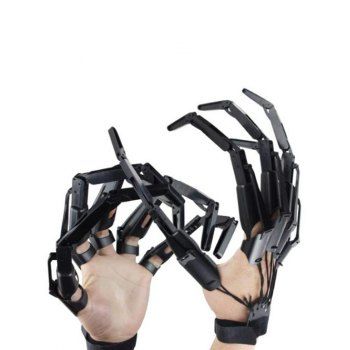 

Halloween Articulated Fingers Cosplay Party Decoration Props, Black