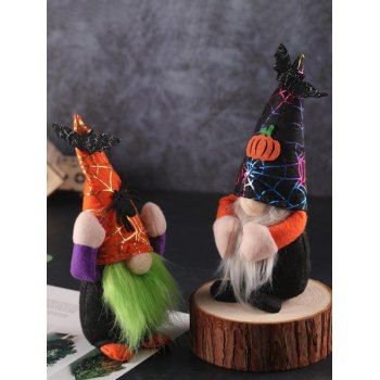 

2 Pcs Halloween Decoration Party Gnome Faceless Ornament Dolls, Multicolor