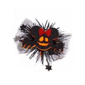 

2 Pcs Halloween Star Decor Mesh Side Hair Clips, Multicolor a