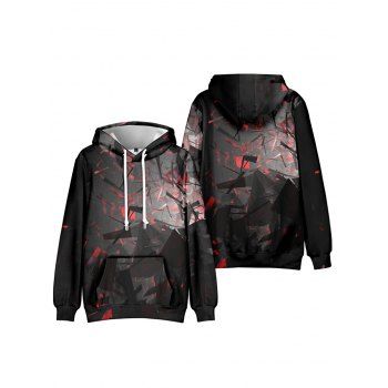 

Allover Print Gothic Hoodie Drawstring Kangaroo Pocket Casual Hoodie, Multicolor