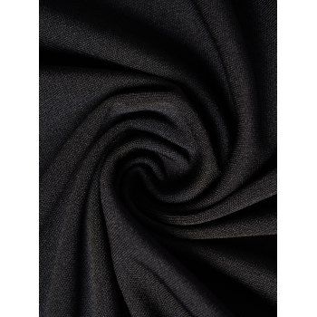 Grommet Buckle Strap Punk Dress Plain Color Sleeveless A Line Mini Dress