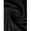 Mini Robe Ligne A Simple à Bretelle Bouclée sans Manches en Couleur Unie à Œillet - Noir M