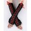 Mitaines avec Lacets Style Gothique D'Halloween - Rouge 1 PAIR