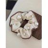 Bande de Cheveux Style Français Elégante Décoré de Fausse Perle - café lumière 