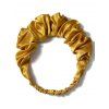 Bandeau Elastique en Couleur Unie en Satin - Deep Yellow 