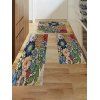 Ensemble de Tapis de Sol Antidérapant et Absorbant à Imprimé Fleurs pour Cuisine - multicolor C 