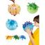 3 Pièces Jouets D'Animaux Domestiques en Forme de Dinosaure Multifonctions - multicolor 