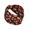 Bandeau D'Halloween à Imprimé Citrouille Tordu en Avant - multicolor A 