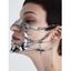 Masque Accessoire Créative Irrégulière en Métal Style Punk - Argent 