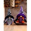 2 Pièces Poupées d'Oornement sans Visage de Gnome Mignon de Fête d'Halloween - multicolor 