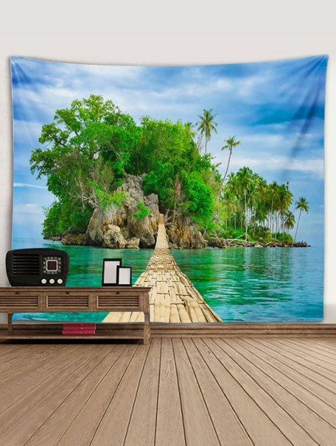 Seaside Landscape Print Hanging Wall Tapestry