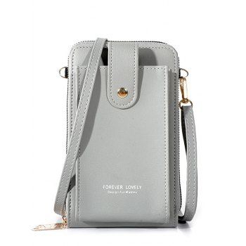 

Multi-purpose Zipper Adjustable Strap Crossbody Bag, Gray