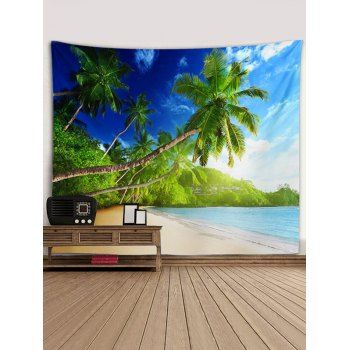 

Seaside Landscape Print Hanging Wall Tapestry, Multicolor b