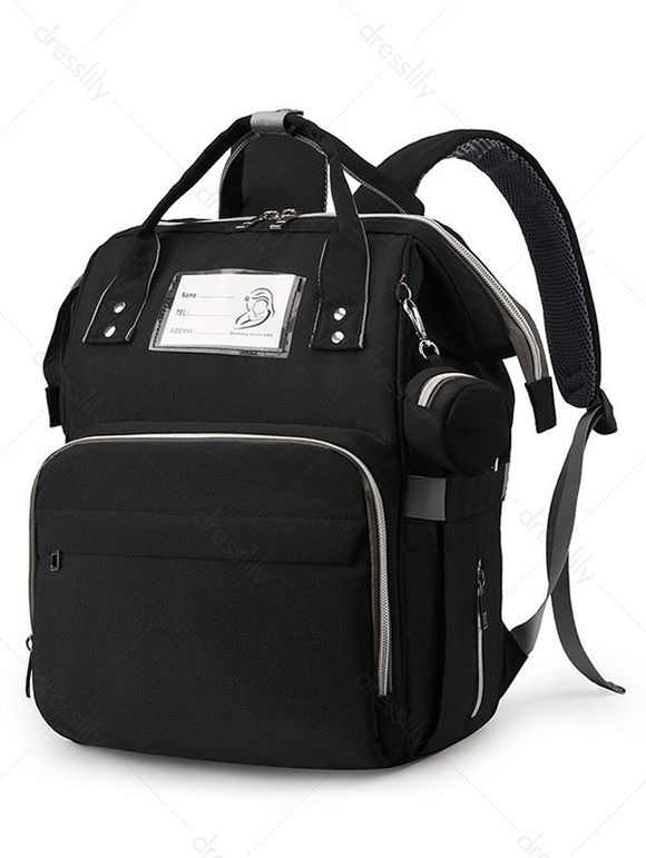 Sac à Dos D'Allaitement Imperméable à Large Capacité pour Bébé - Noir 
