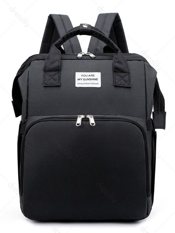 Sac de Voyage Portable avec 3 Changements de Couleurs avec Lit Pour Bébé - Noir 