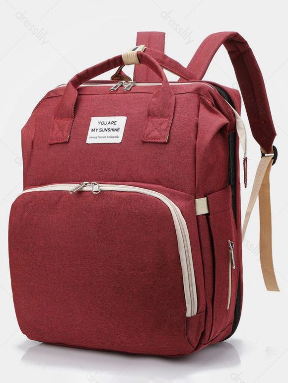 Sac de Voyage Portable avec 3 Changements de Couleurs avec Lit Pour Bébé - Rouge 