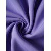 Robe Mi-Longue Décontractée Simple Superposée sans Manches à Lacets - Violet clair S