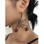 Boucles D'oreilles Strass Halloween Toile D'araignée - Noir 1 PAIR