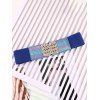 Ceinture Elastique à Imprimé Croco avec Strass - Bleu Dodger 1PC