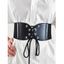 Ceinture Elastique Large à Lacets - Noir 1PC