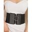 Ceinture de Taille Élastique Large avec Fermeture Éclair en Métal Style Punk - Noir 1PC