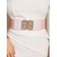 Ceinture Elastique à Imprimé Croco avec Strass - Rose 1PC
